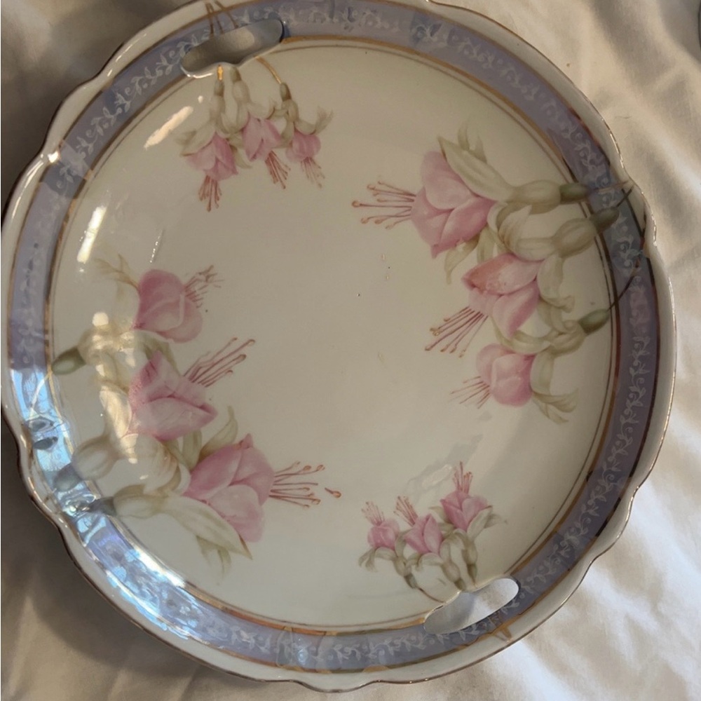 Antique PT Bavaria Hand Painted Porcelain Serving Plate